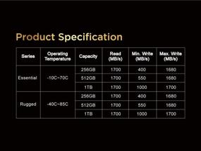 img 1 attached to 💾 Exascend 256G/512G/1TB Essential CFexpress Карта Типа-B: Высокая скорость, 1,700MB/s, Совместима с Canon, Nikon, Panasonic