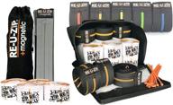 🔵 re-u-zip pro bundle: reusable dust barrier entry system with magnetic strip, 6 zippers, mounting strips, and zip ties (blue zippers) logo