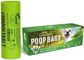 img 4 attached to 🐾 UNNI 100% Compostable Dog Poop Bags: Extra Thick Pet Waste Bags - 300 Bags on a Single Roll (9x13 Inches) | Earth-Friendly & Certified by ASTM D6400, Europe OK Compost, San Francisco
