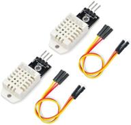 🌡️ gowoops 2pcs dht22/am2302 arduino raspberry pi digital humidity temperature sensor module, diy temp humidity gauge monitor for electronic projects, sht11 sht15 replacement logo