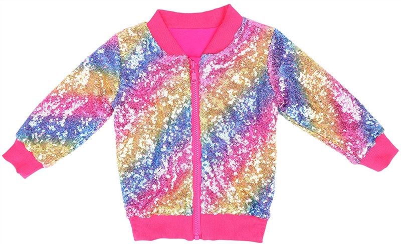 Cilucu Jackets Sequin Toddler Clothes Apparel & Accessories Baby Girls logotipo