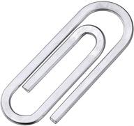 minimalist silver paperclip holder with customization option by faithheart logo