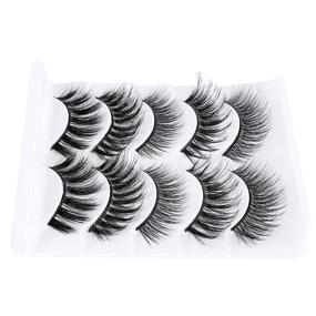 img 3 attached to Eyelashes Artificial Handmade Invisible Reusable