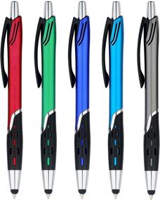 img 4 attached to 🖊️ Enhance Your Device Experience with 2-in-1 Stylus Pens - Perfect for iPad, iPhone, Kindle, Nook, Samsung Galaxy & More - Assorted Colors, 5 Pack