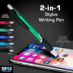 img 3 attached to 🖊️ Enhance Your Device Experience with 2-in-1 Stylus Pens - Perfect for iPad, iPhone, Kindle, Nook, Samsung Galaxy & More - Assorted Colors, 5 Pack