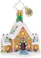 🏠 gingerbread dream home gem - handcrafted european glass christmas ornament by christopher radko логотип