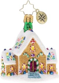 img 2 attached to 🏠 Gingerbread Dream Home Gem - Handcrafted European Glass Christmas Ornament by Christopher Radko