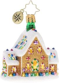 img 1 attached to 🏠 Gingerbread Dream Home Gem - Handcrafted European Glass Christmas Ornament by Christopher Radko