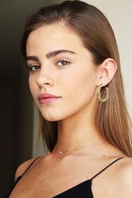 img 2 attached to Stylish Twisted Hoop Earrings: 18K Gold Plated, Hypoallergenic, Lightweight for Women & Girls