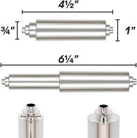 img 3 attached to 🚽 Chrome Universal Replacement Spring Loaded Toilet Paper Holder - (1, Chrome)