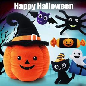 img 1 attached to 🎃 Halloween Pumpkin Baby Toy Set | teytoy Nontoxic Fabric Baby Cloth Activity Crinkle Playset, Ideal Halloween Gift, Party Decoration for Infants, Boys and Girls