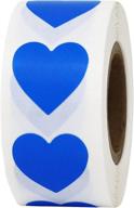 💙 500 blue heart stickers: perfect for valentine's day crafts and scrapbooking logo