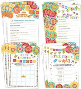 img 4 attached to 🎉 Exciting Fiesta Mexican Baby Shower Games for a Memorable Celebration: Bingo, Find The Guest, The Price Is Right, Who Knows Mommy Best - With 25 Games Each!