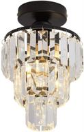 yyjlx crystal chandelier 1-light flush mount ceiling light: chic and contemporary lighting for every space logo