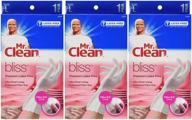 🧤 large mr. clean 243034 bliss premium latex-free gloves - pack of 3 pairs logo