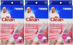 img 2 attached to 🧤 Large Mr. Clean 243034 Bliss Premium Latex-free Gloves - Pack of 3 Pairs