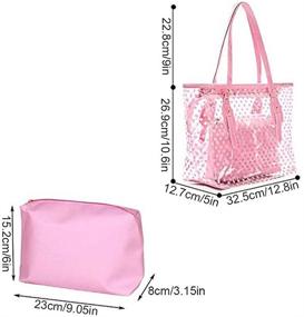 img 2 attached to Stylish and Functional L COOL Transparent Shoulder 👜 Handbags for Women - Interior Handbags & Wallets in Totes