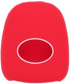 img 2 attached to 🔴 SEGADEN Red Silicone Remote Key Fob Cover Protector Case Skin Jacket Holder Compatible with Toyota 4 Button CV2407