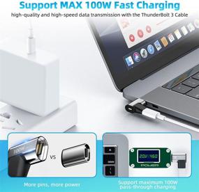 img 2 attached to FONKEN USB C Магнитный адаптер - Thunderbolt 3, 100 W PD, 10 Гбит / с данных, 4K@60Hz Видео - 2 штуки