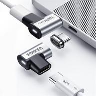 fonken usb c magnetic adapter - thunderbolt 3, 100w pd, 10gbps data, 4k@60hz video - 2 pack logo