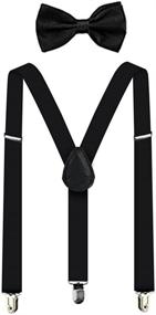 img 3 attached to 👔 Stylish and Versatile: Adjustable Solid Suspenders for Women and Men