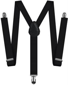 img 1 attached to 👔 Stylish and Versatile: Adjustable Solid Suspenders for Women and Men