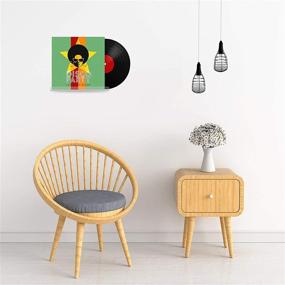 img 1 attached to Clear Acrylic Vinyl Record Holder: Wall Mount Display Shelf for Record Collection, Listening, and Décor