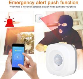 img 2 attached to 🔒 Vbestlife Infrared Sensor Alarm: WiFi Wireless PIR Motion Detector for Enhanced Home Security | Infrared Detector for Shed, Garage, Caravan
