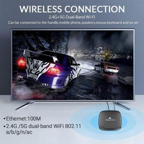 img 2 attached to Высокопроизводительный Android TV Box 10.0: 4 Гб оперативной памяти, 64 Гб памяти, процессор H616, подсветка беспроводной мини-клавиатуры, USB 3.0, 4K 8K Ultra HD, HDR, двухдиапазонный WiFi 2.4ГГц 5.8ГГц, BT 4.0 - Set Top Box.