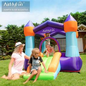img 2 attached to 🎈 AirMyFun: Portable Inflatable Jumping Bouncing Fun for All Ages!