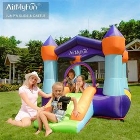 img 3 attached to 🎈 AirMyFun: Portable Inflatable Jumping Bouncing Fun for All Ages!