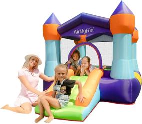 img 4 attached to 🎈 AirMyFun: Portable Inflatable Jumping Bouncing Fun for All Ages!