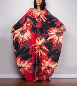 img 2 attached to Swimsuit Turkish Kaftans Wrinkle Dress8693