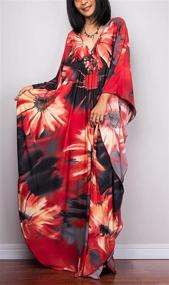 img 3 attached to Swimsuit Turkish Kaftans Wrinkle Dress8693