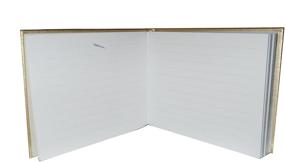 img 1 attached to 🔖 Premium Saffiano Gold POST Guest Book - Elegant 8.5 x 6.75-Inch Journal