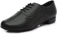 👞 ykxlm men's latin dance shoes: professional salsa tango lace-up performance footwear logo