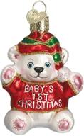 glass blown ornaments for christmas tree - old world christmas collection - baby's 1st logo