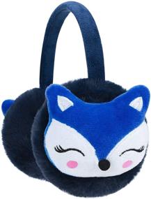 img 3 attached to ITODA Kids Plush Winter Earmuffs - Warm Ear Warmer for Outdoor Padded Cold Weather Protection