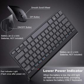 img 1 attached to MoKo Wireless Keyboard Ultra Thin Receiver