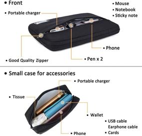 img 1 attached to ODTEX Padded Laptop Sleeve Bag: MacBook Pro/Mac Air Compatible + Charger Case