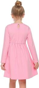 img 2 attached to 👧 Boyoo Casual Sleeve Pocket Girls' Clothing