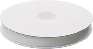 🎀 high-quality white 5/8-inch grosgrain ribbon - ideal for creative craft ideas, 50-yard length logo