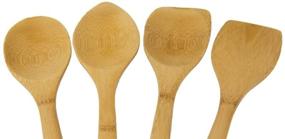 img 1 attached to Enhance Your Kitchen with ARCHITEC HOUSEWARES Bamboo Tools Light Wood – 1 EA