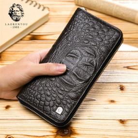 img 3 attached to 👝 Genuine Leather Blocking Wallet for Men - LAORENTOU Men's Accessories