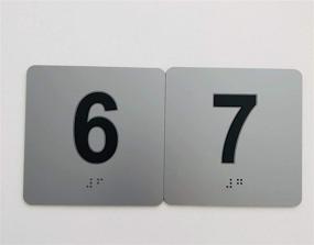 img 2 attached to 🔢 Braille Exam Room Signs – Numbers 6-7 with Enhanced Searchability