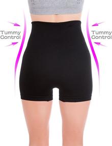 img 2 attached to 🩲 Tummy Control Yoga Shorts for Women: Enhance Your Workout with Homma Fitness Running Bike Shorts