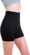 🩲 tummy control yoga shorts for women: enhance your workout with homma fitness running bike shorts logo
