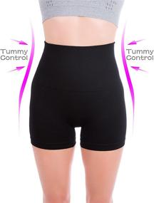 img 3 attached to 🩲 Tummy Control Yoga Shorts for Women: Enhance Your Workout with Homma Fitness Running Bike Shorts