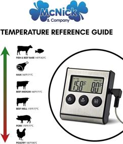 img 3 attached to Top-rated Digital Meat Thermometer: Perfect for BBQ, Grilling, and Oven - With Bonus Gift included!