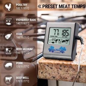 img 2 attached to Top-rated Digital Meat Thermometer: Perfect for BBQ, Grilling, and Oven - With Bonus Gift included!